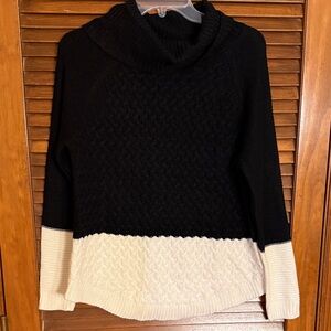 Black and Cream Women's Sweater